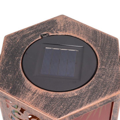 Garden Hanging Lights Waterproof LED Decorative Lighting Hexagonal Bird Pattern Lantern for Home Courtyard V1294-YM0521-3119230045311