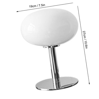 Bedside Table Lamp Iron Base Cute Shape Simple Modern Elegant Nightstand Lamp for Home USB Button Switch White V1294-YM0521-3119230054015