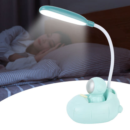 LED Desk Lamp 360 degrees Bendable Eye Protection USB Rechargeable Learning Lamp for Home Bedroom Study V1294-YM0521-3119230054811