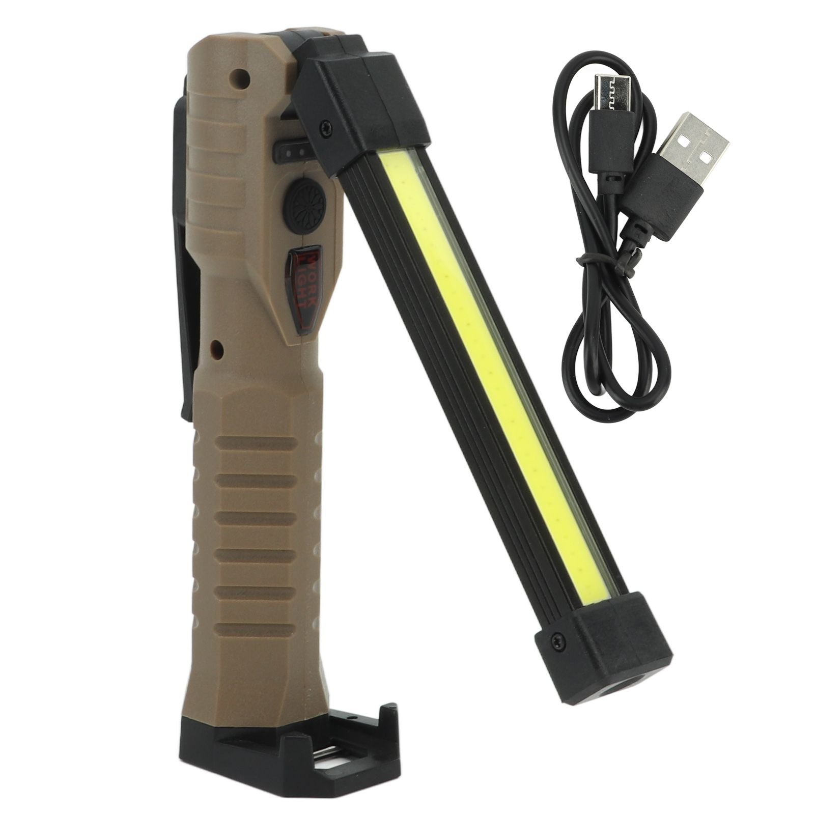 7 Modes Folding LED COB Work Light Type C Foldable Magnetic Emergency Flashlight for Maintenance 1200mAh V1294-YM0521-3119230055711