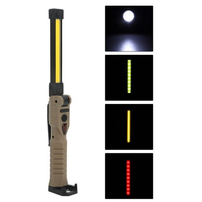 7 Modes Folding LED COB Work Light Type C Foldable Magnetic Emergency Flashlight for Maintenance 1200mAh V1294-YM0521-3119230055711