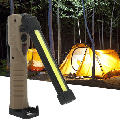 7 Modes Folding LED COB Work Light Type C Foldable Magnetic Emergency Flashlight for Maintenance 1200mAh V1294-YM0521-3119230055711