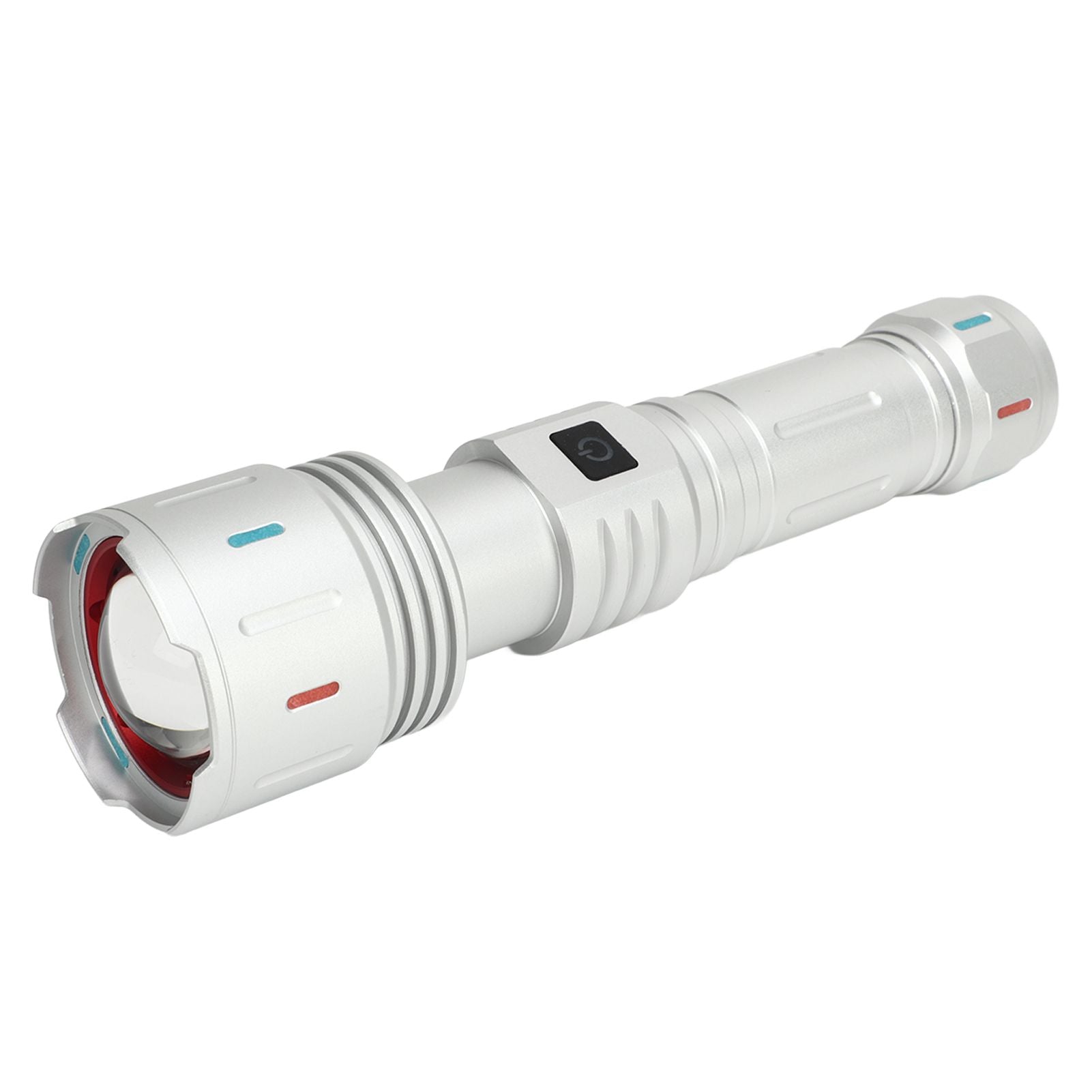 LED Flashlight 10000 Luminous Flux 5 Modes USB Type C Charge Waterproof Camping Flashlight for Hiking Travel V1294-YM0521-3119230057711