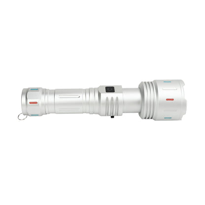 LED Flashlight 10000 Luminous Flux 5 Modes USB Type C Charge Waterproof Camping Flashlight for Hiking Travel V1294-YM0521-3119230057711