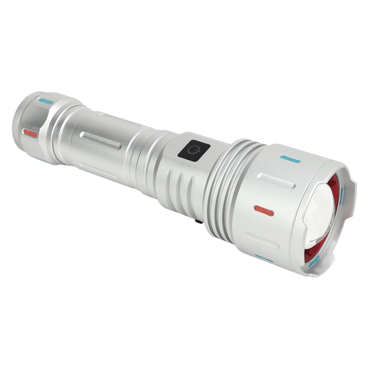 LED Flashlight 10000 Luminous Flux 5 Modes USB Type C Charge Waterproof Camping Flashlight for Hiking Travel V1294-YM0521-3119230057711