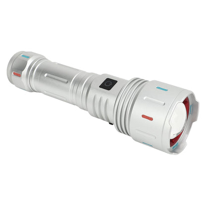 LED Flashlight 10000 Luminous Flux 5 Modes USB Type C Charge Waterproof Camping Flashlight for Hiking Travel V1294-YM0521-3119230057711