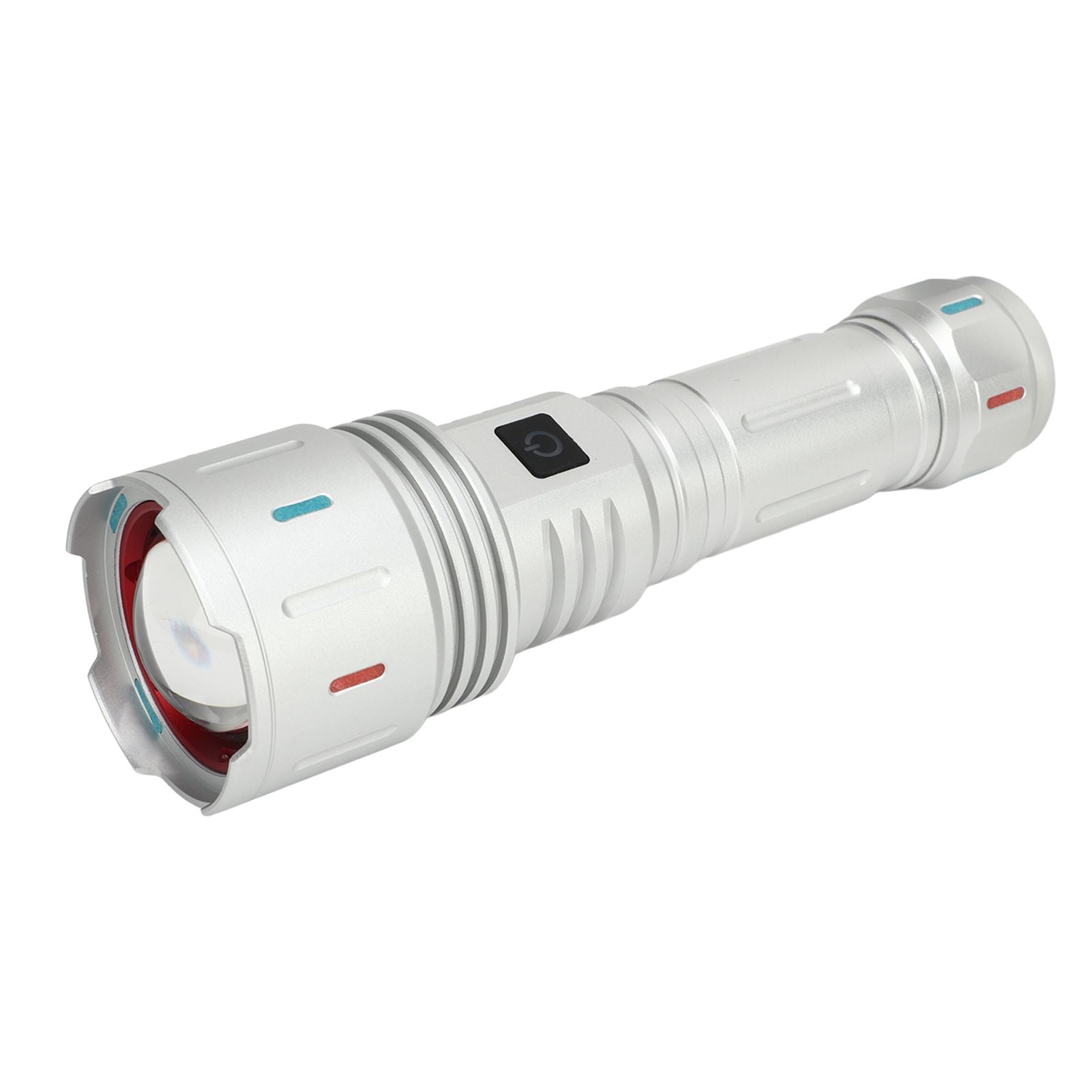 LED Flashlight 10000 Luminous Flux 5 Modes USB Type C Charge Waterproof Camping Flashlight for Hiking Travel V1294-YM0521-3119230057711