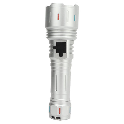 LED Flashlight 10000 Luminous Flux 5 Modes USB Type C Charge Waterproof Camping Flashlight for Hiking Travel V1294-YM0521-3119230057711