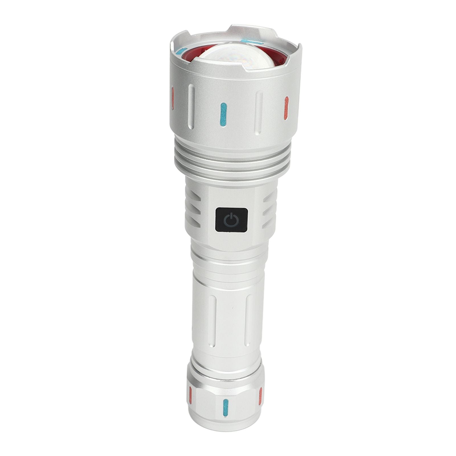 LED Flashlight 10000 Luminous Flux 5 Modes USB Type C Charge Waterproof Camping Flashlight for Hiking Travel V1294-YM0521-3119230057711