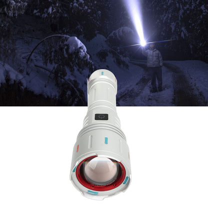LED Flashlight 10000 Luminous Flux 5 Modes USB Type C Charge Waterproof Camping Flashlight for Hiking Travel V1294-YM0521-3119230057711