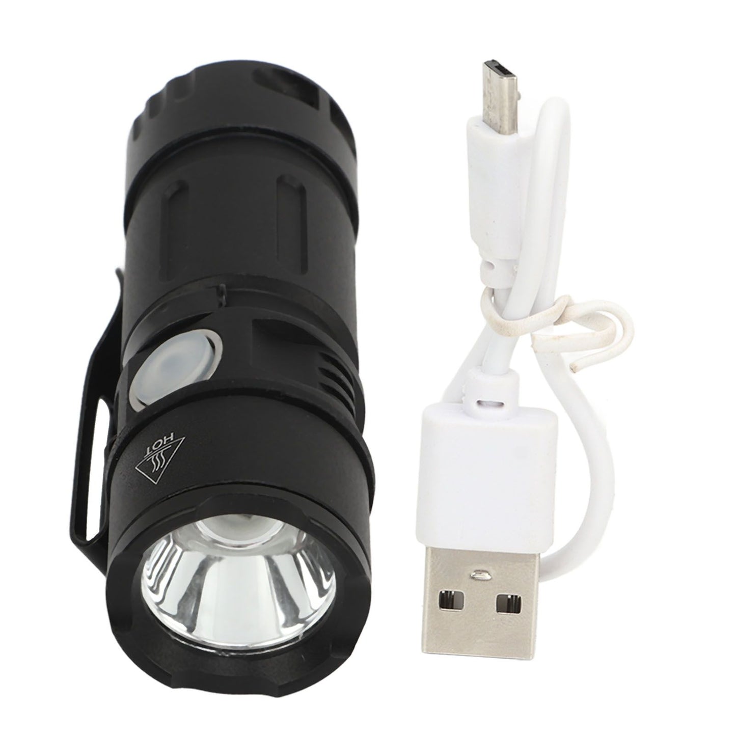 800LM Mini Flashlight Small Pocket EDC Light USB Rechargeable Keychain Light for Night Searching V1294-YM0521-3119230058411
