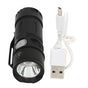 800LM Mini Flashlight Small Pocket EDC Light USB Rechargeable Keychain Light for Night Searching V1294-YM0521-3119230058411