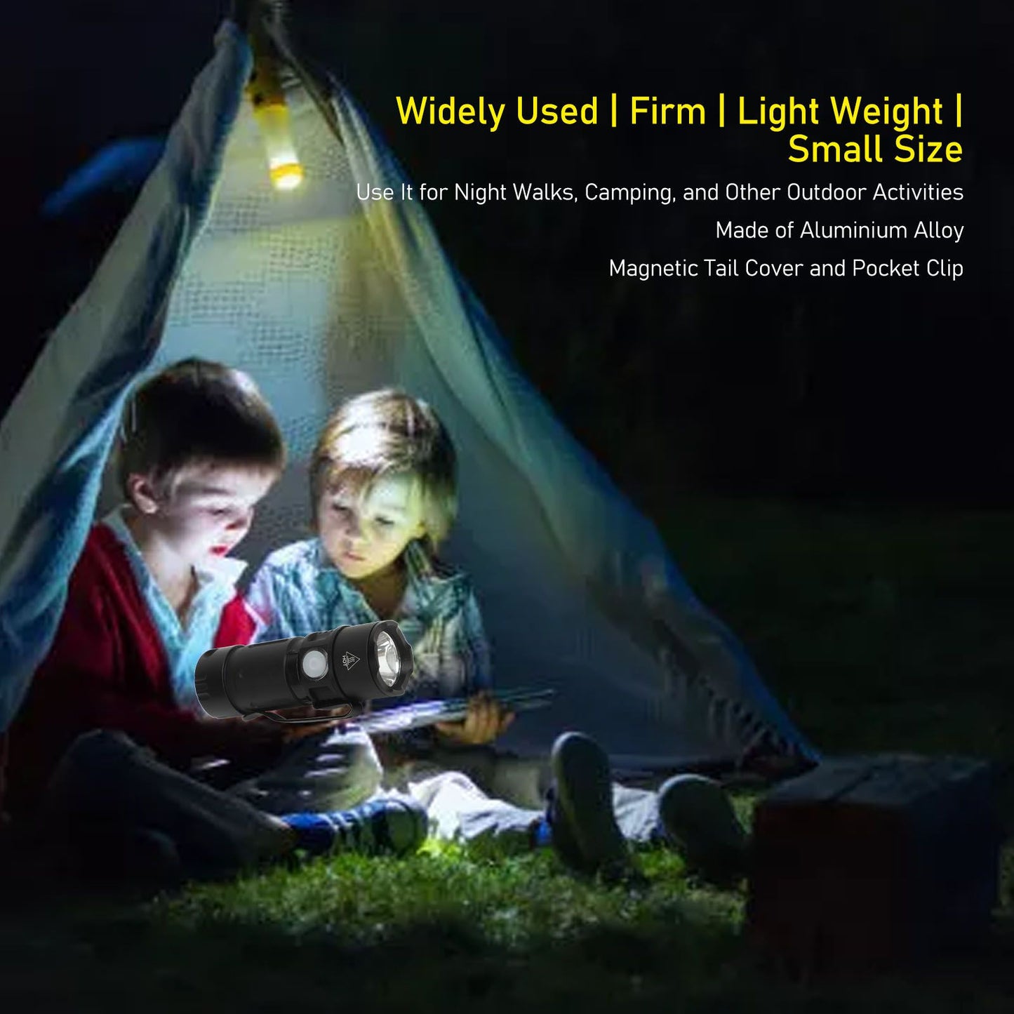800LM Mini Flashlight Small Pocket EDC Light USB Rechargeable Keychain Light for Night Searching V1294-YM0521-3119230058411