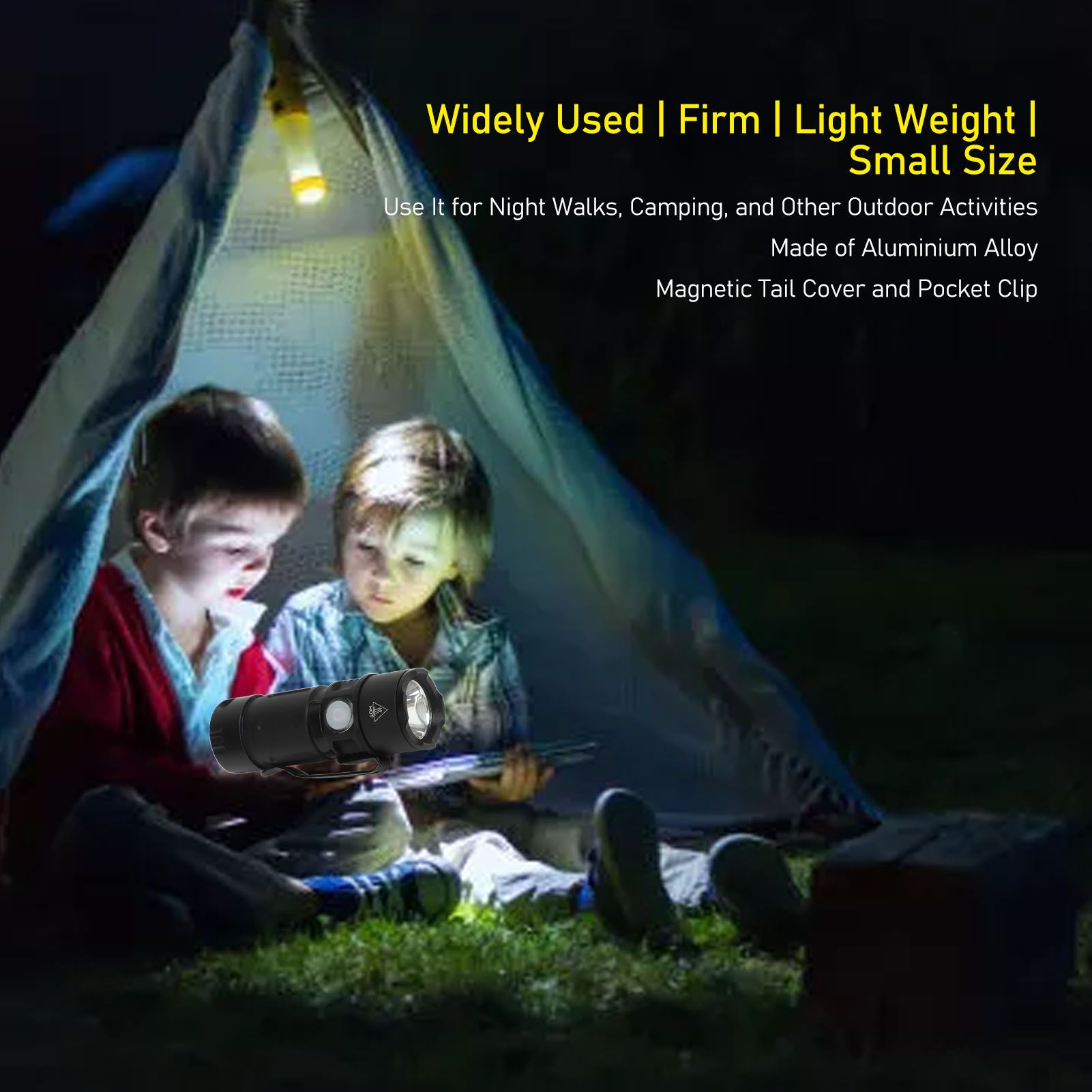 800LM Mini Flashlight Small Pocket EDC Light USB Rechargeable Keychain Light for Night Searching V1294-YM0521-3119230058411