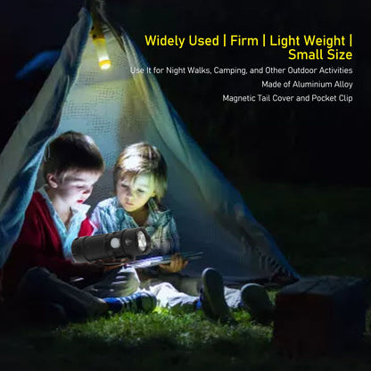 800LM Mini Flashlight Small Pocket EDC Light USB Rechargeable Keychain Light for Night Searching V1294-YM0521-3119230058411