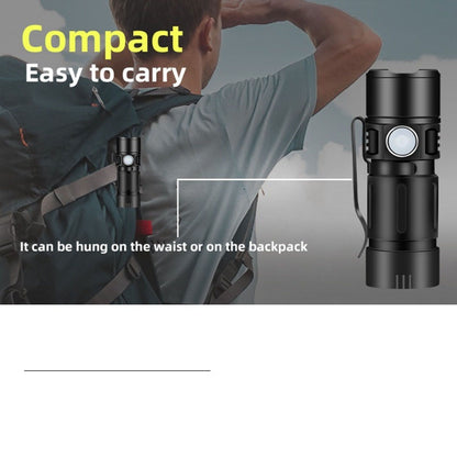 800LM Mini Flashlight Small Pocket EDC Light USB Rechargeable Keychain Light for Night Searching V1294-YM0521-3119230058411
