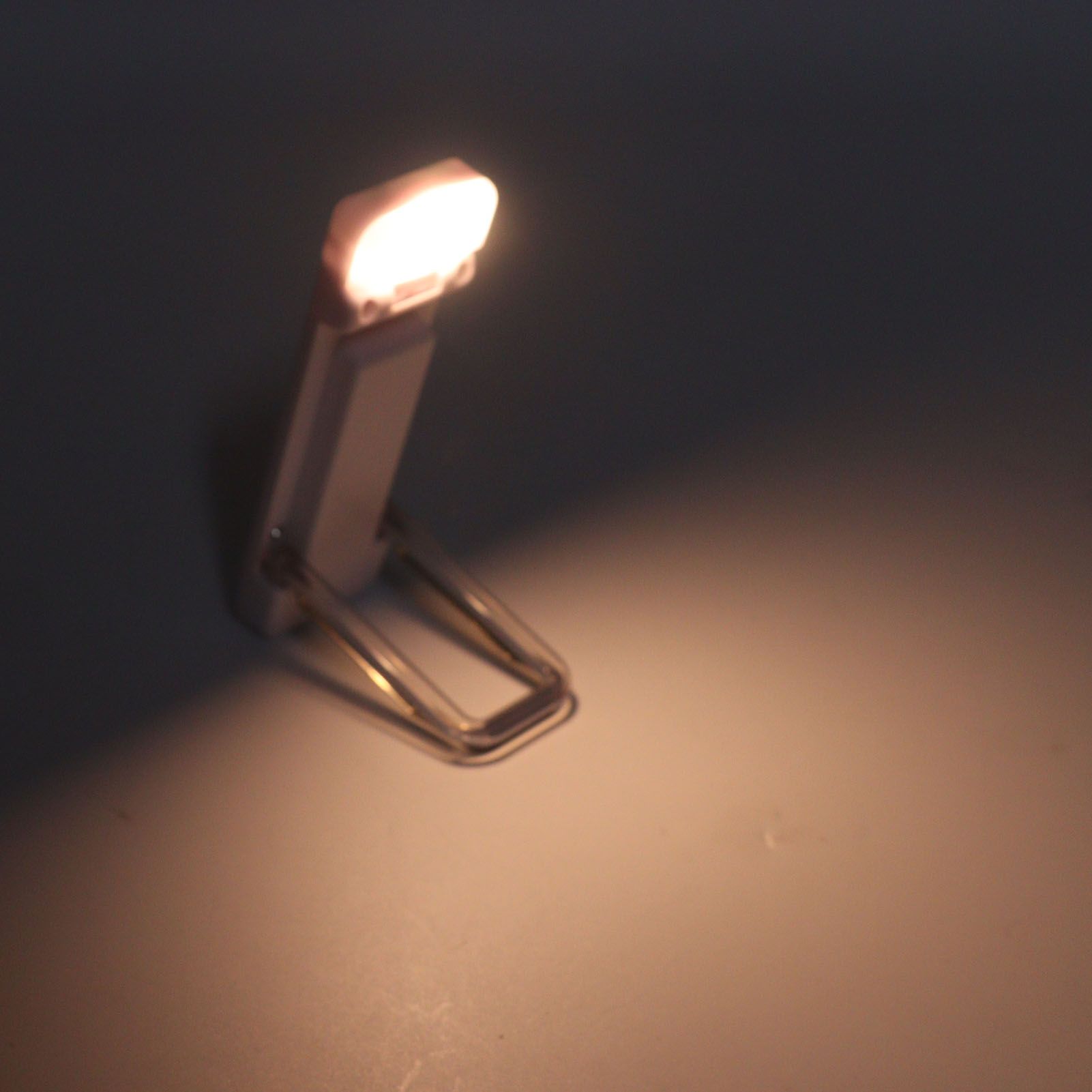 Clip On Book Light Multipurpose Ultrathin Mini 3 Levels Brightness USB Rechargeable Book Reading Light White V1294-YM0521-3119230058612