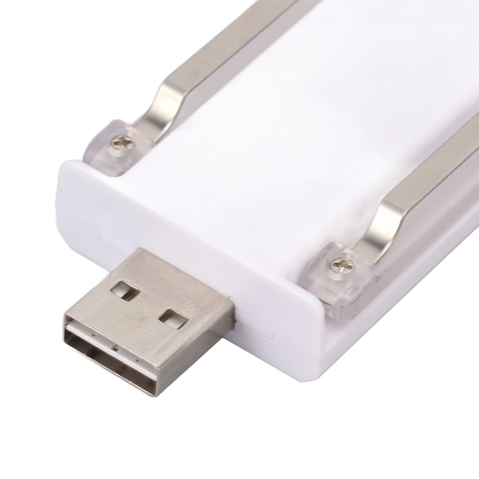 Clip On Book Light Multipurpose Ultrathin Mini 3 Levels Brightness USB Rechargeable Book Reading Light White V1294-YM0521-3119230058612