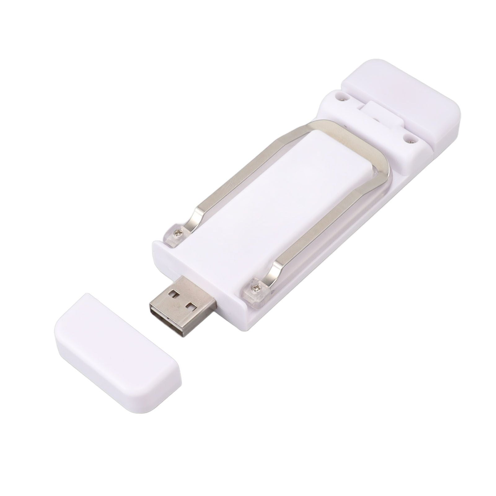 Clip On Book Light Multipurpose Ultrathin Mini 3 Levels Brightness USB Rechargeable Book Reading Light White V1294-YM0521-3119230058612