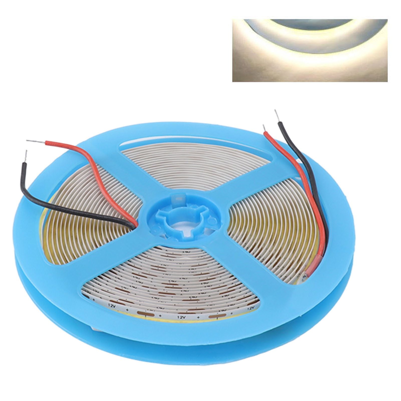 12V COB LED Flexible Strip Light Self Adhesive 90 CRI Flexible Uniform LED Tape Lamp 110LM 5m 4000K Neutral V1294-YM0521-3119230062512