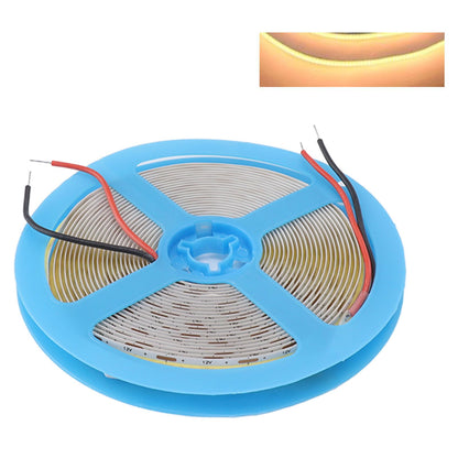 12V COB LED Flexible Strip Light Self Adhesive 90 CRI Flexible Uniform LED Tape Lamp 110LM 5m 3000K Warm Light V1294-YM0521-3119230062513