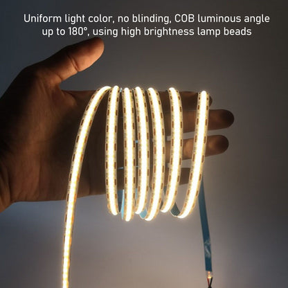 12V COB LED Flexible Strip Light Self Adhesive 90 CRI Flexible Uniform LED Tape Lamp 110LM 5m 3000K Warm Light V1294-YM0521-3119230062513