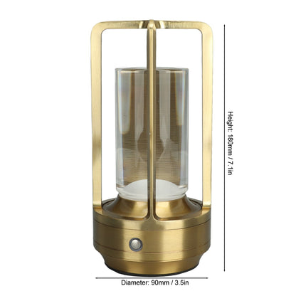 Cordless Table Lamp 3 Colors Stepless Dimming LED Table Lamp Rechargeable Touch Lamp Bedside Nightstand Lamp V1294-YM0521-3119230065811