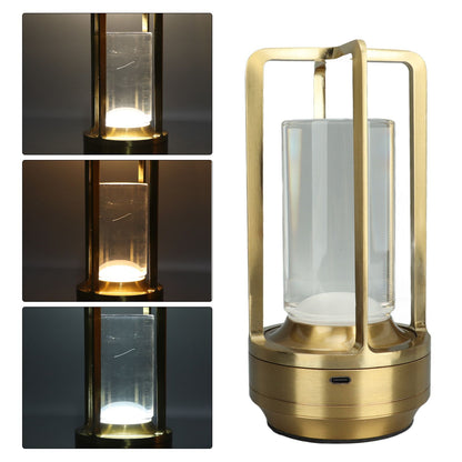 Cordless Table Lamp 3 Colors Stepless Dimming LED Table Lamp Rechargeable Touch Lamp Bedside Nightstand Lamp V1294-YM0521-3119230065813
