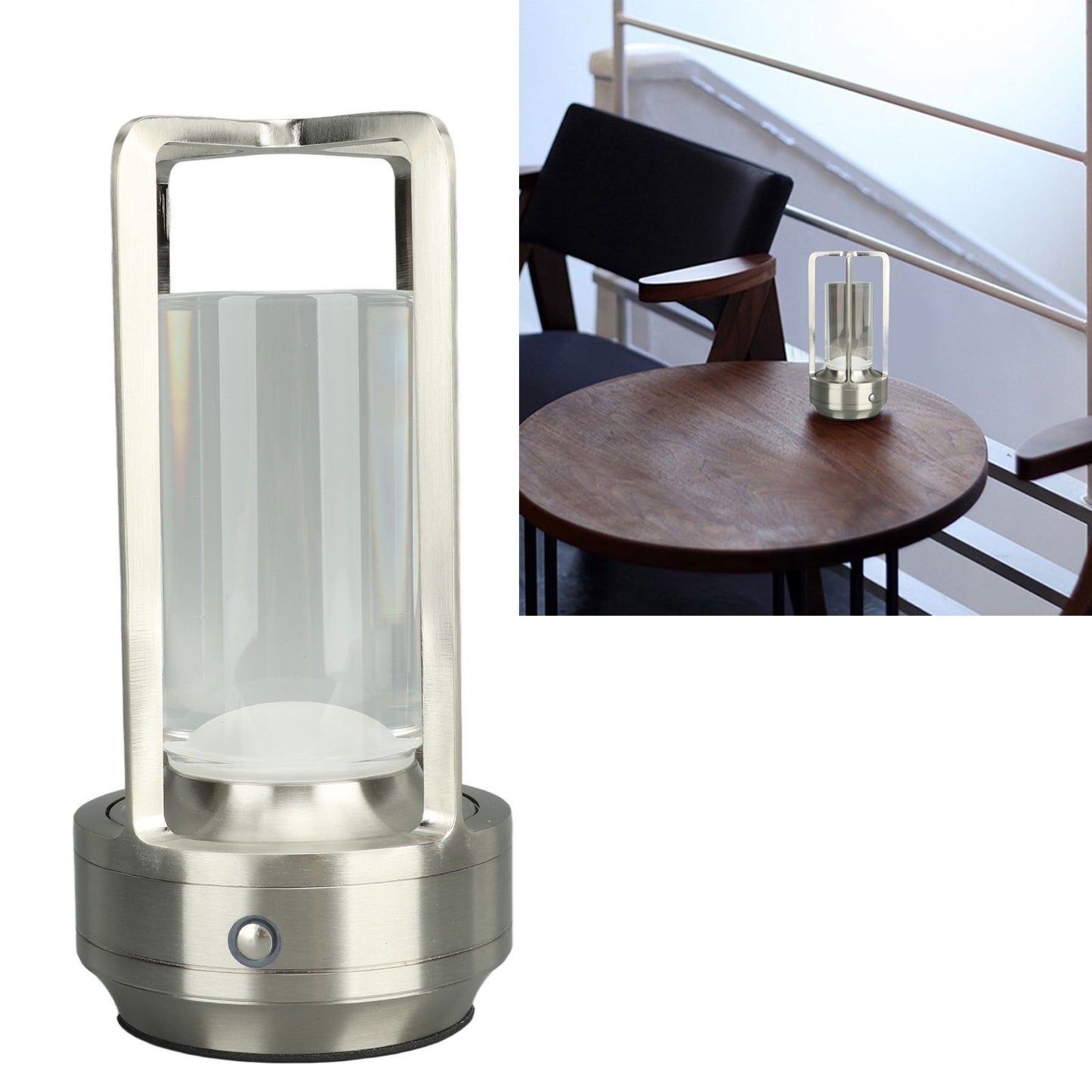 Cordless Table Lamp 3 Colors Stepless Dimming LED Table Lamp Rechargeable Touch Lamp Bedside Nightstand Lamp V1294-YM0521-3119230065813