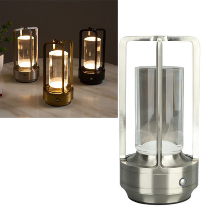 Cordless Table Lamp 3 Colors Stepless Dimming LED Table Lamp Rechargeable Touch Lamp Bedside Nightstand Lamp V1294-YM0521-3119230065813
