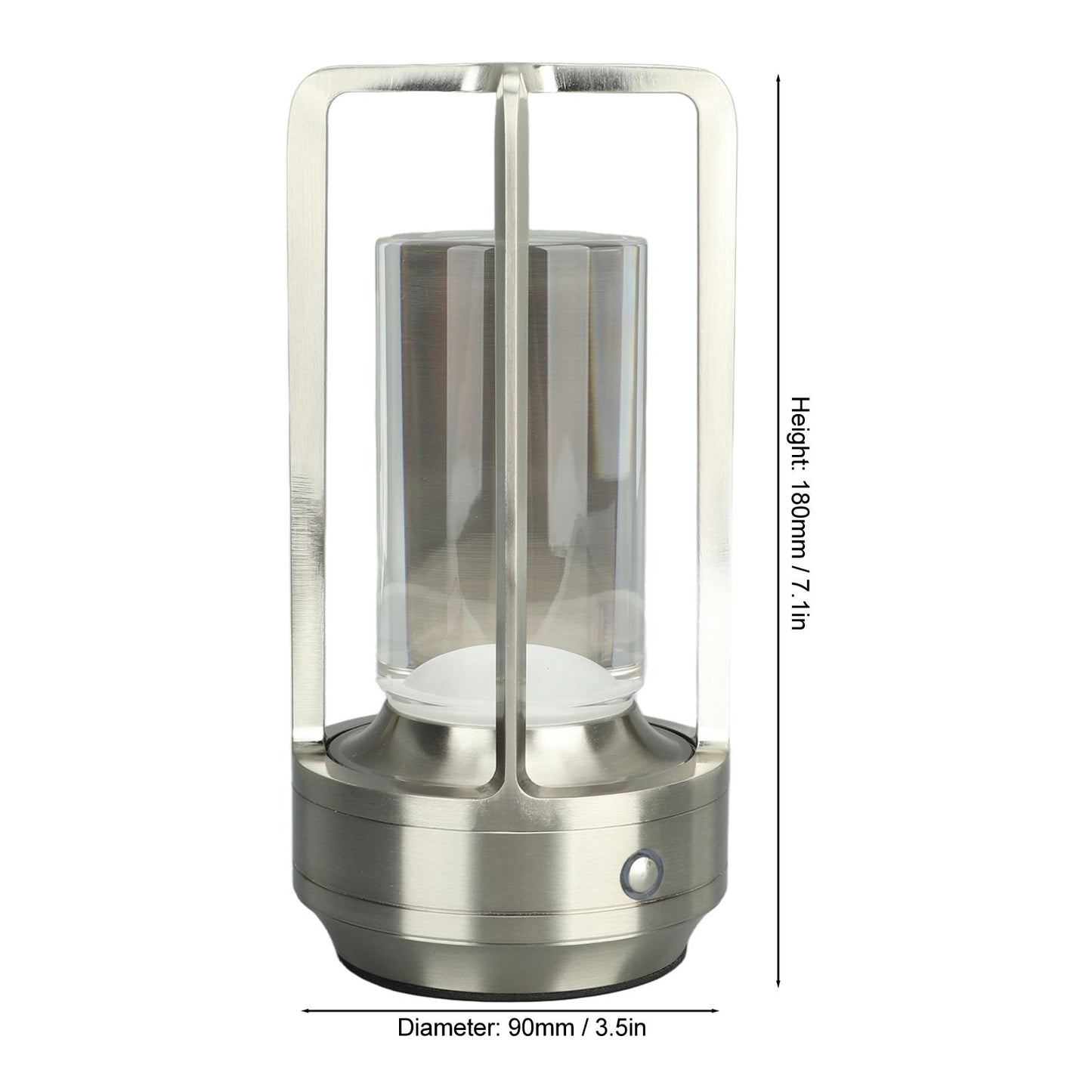 Cordless Table Lamp 3 Colors Stepless Dimming LED Table Lamp Rechargeable Touch Lamp Bedside Nightstand Lamp V1294-YM0521-3119230065813
