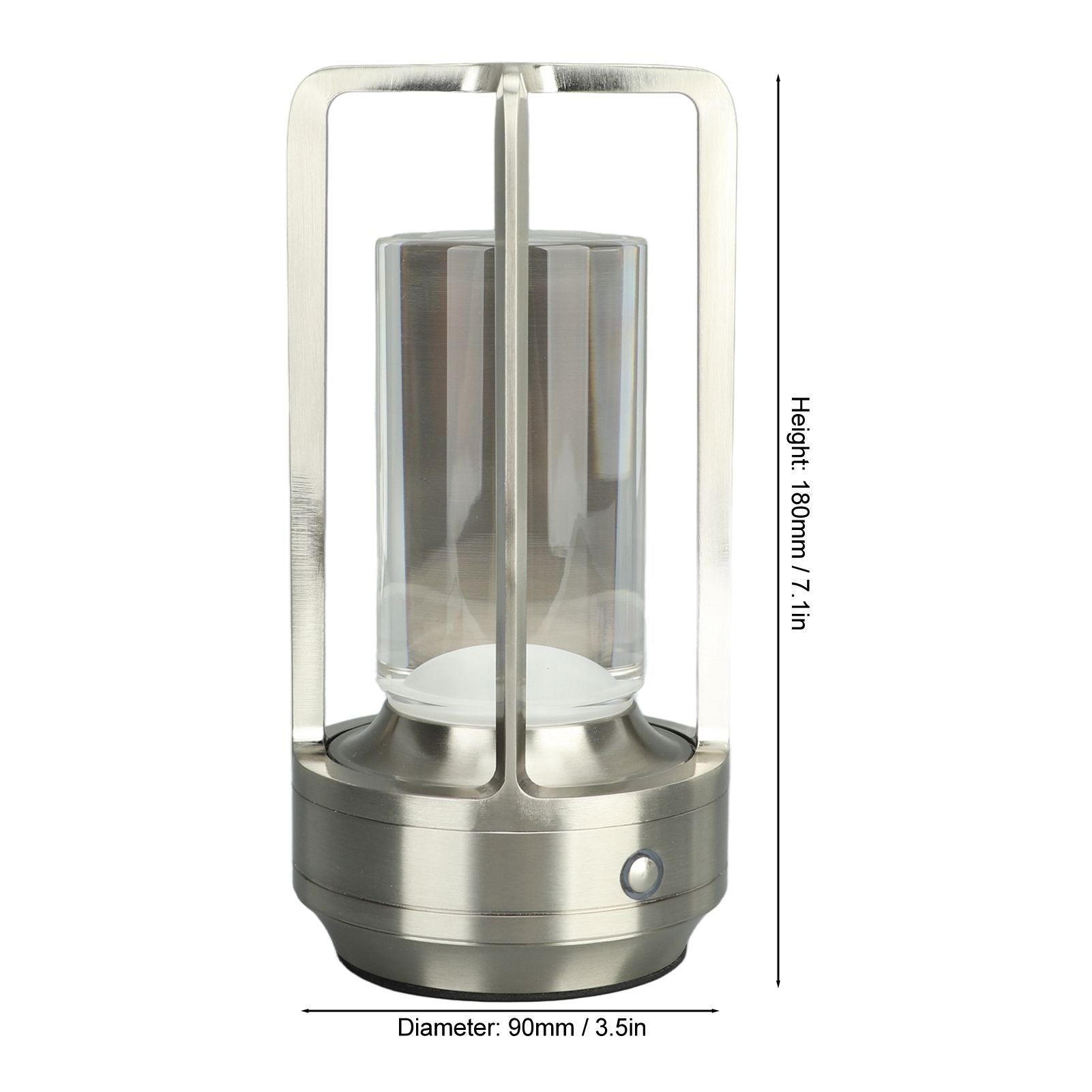 Cordless Table Lamp 3 Colors Stepless Dimming LED Table Lamp Rechargeable Touch Lamp Bedside Nightstand Lamp V1294-YM0521-3119230065813