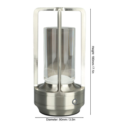 Cordless Table Lamp 3 Colors Stepless Dimming LED Table Lamp Rechargeable Touch Lamp Bedside Nightstand Lamp V1294-YM0521-3119230065813