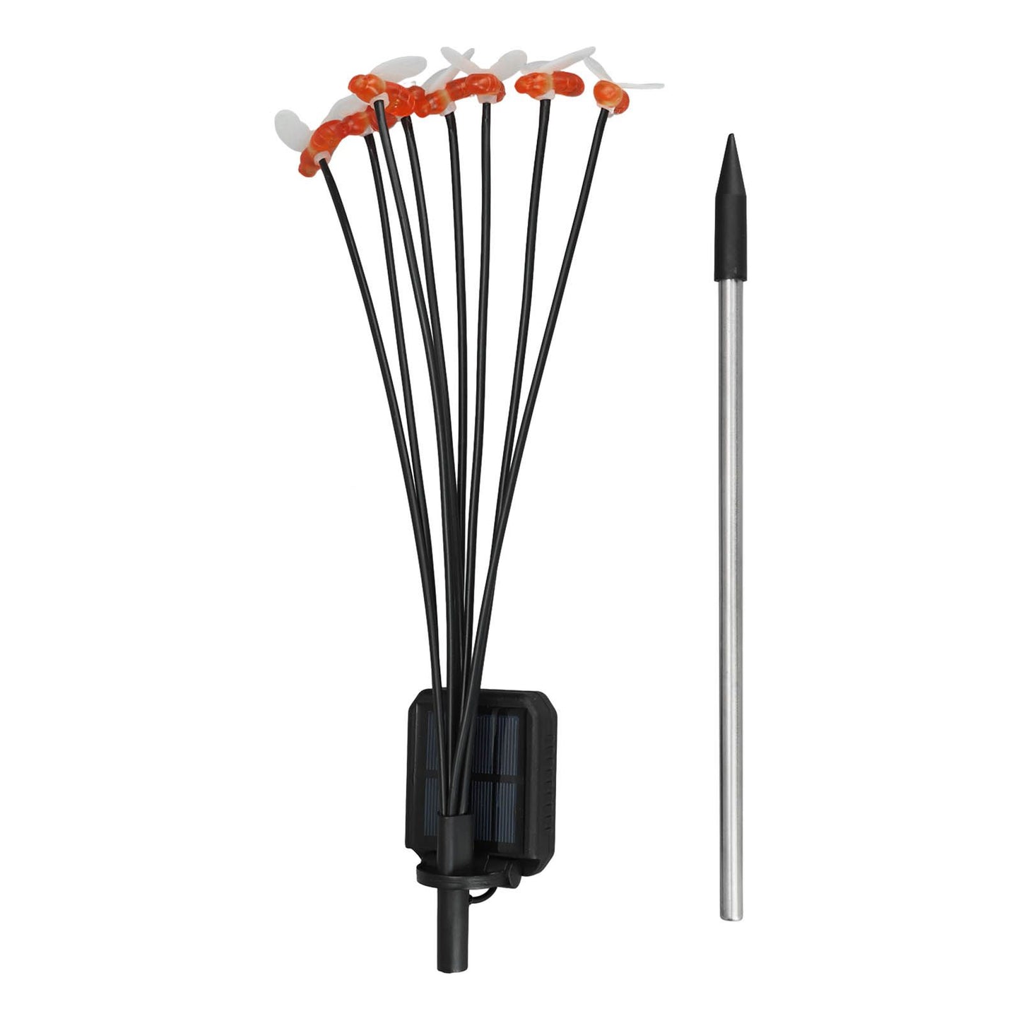Outdoor Solar Lamp Waterproof LED Light Bee Design Decorative Light for Garden Patio Warm Light V1294-YM0521-3119230067011