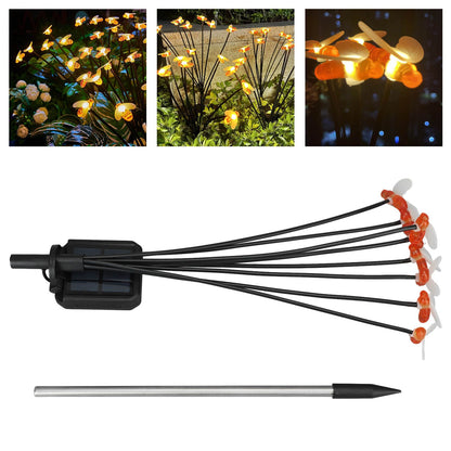 Outdoor Solar Lamp Waterproof LED Light Bee Design Decorative Light for Garden Patio Warm Light V1294-YM0521-3119230067011