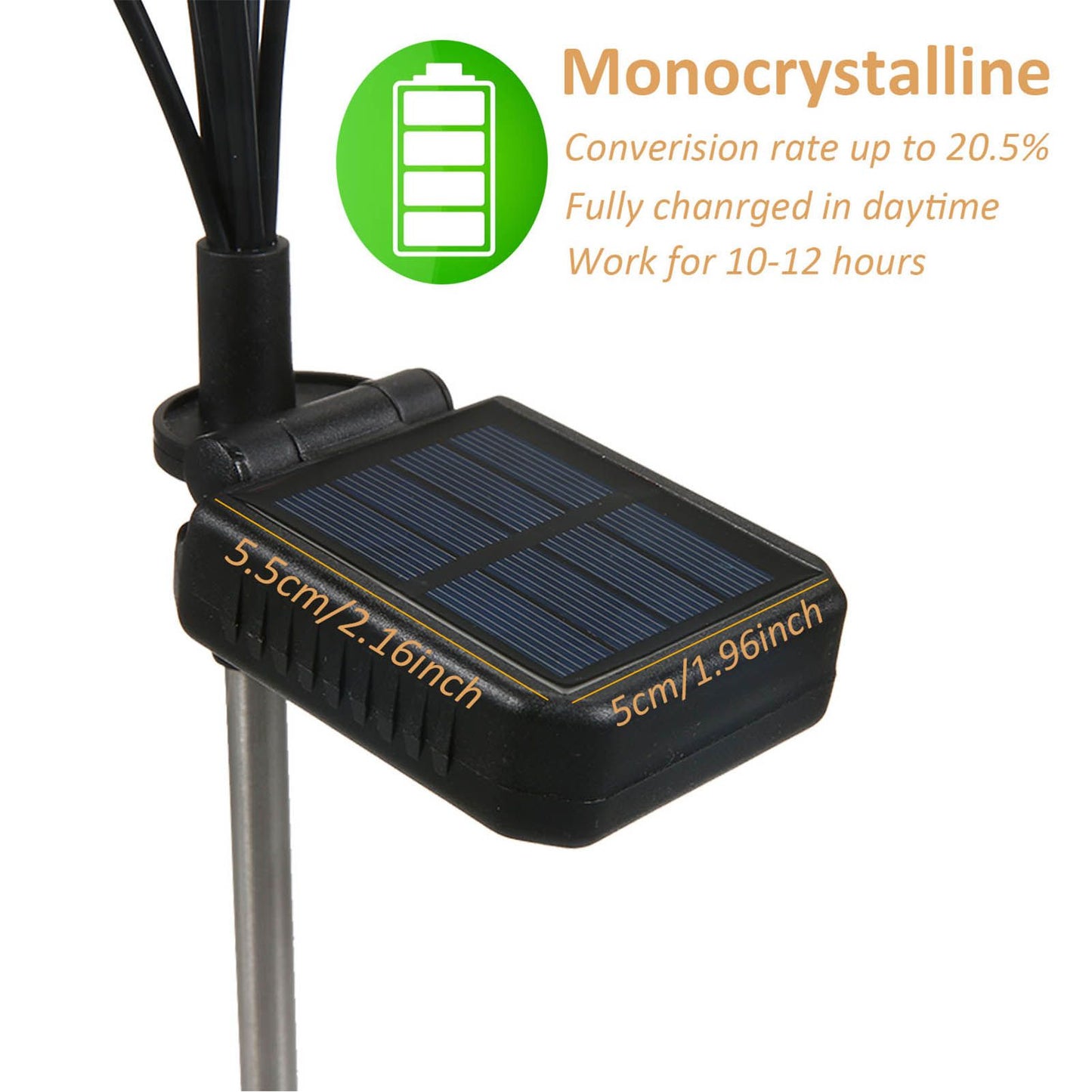 Outdoor Solar Lamp Waterproof LED Light Bee Design Decorative Light for Garden Patio Warm Light V1294-YM0521-3119230067011