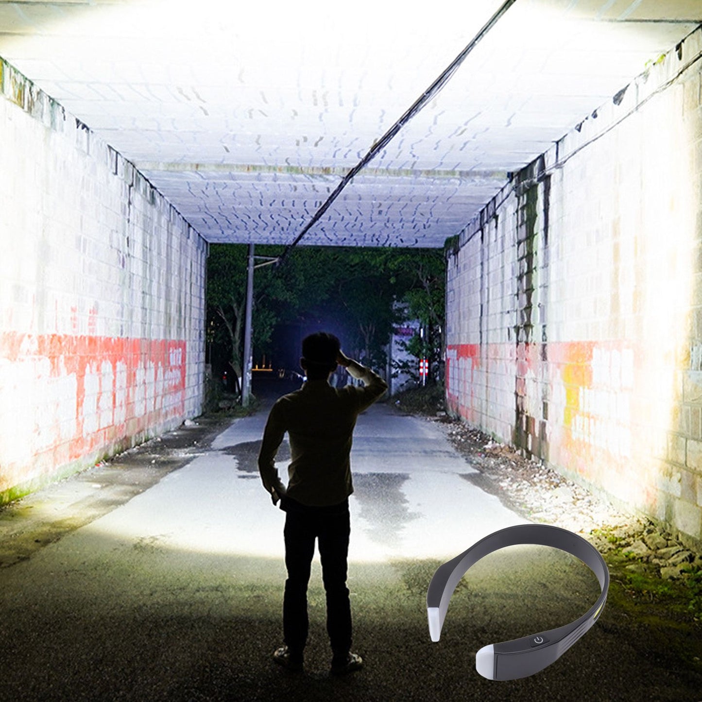 COB Head Torch Rechargeable LED Headlamp 2000lm Super Bright Lightweight 4 Modes for Running Camping V1294-YM0521-3119230067511