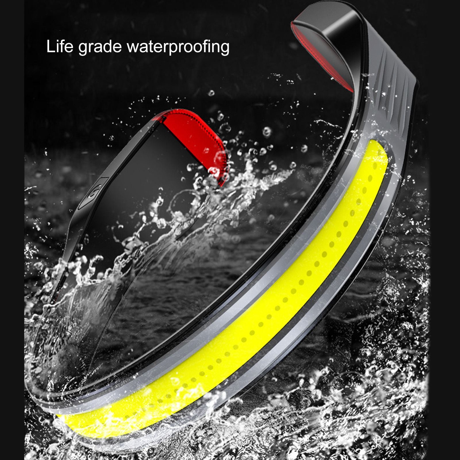 COB Head Torch Rechargeable LED Headlamp 2000lm Super Bright Lightweight 4 Modes for Running Camping V1294-YM0521-3119230067511