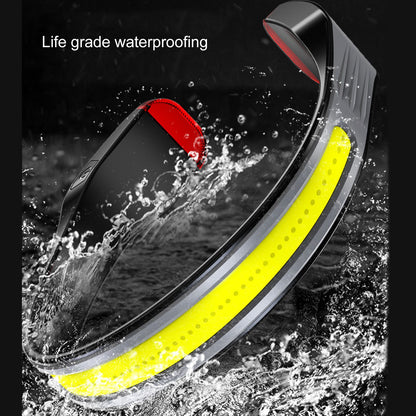 COB Head Torch Rechargeable LED Headlamp 2000lm Super Bright Lightweight 4 Modes for Running Camping V1294-YM0521-3119230067511