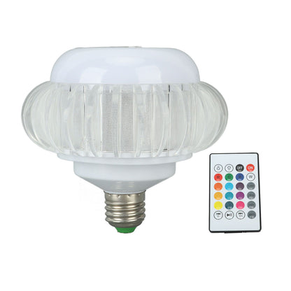 Smart LED Light Bulb Wireless Bluetooth Light Bulb Speaker E26 E27 RGB Color Changing Light Bulb With 24 Keys V1294-YM0521-3119230067811