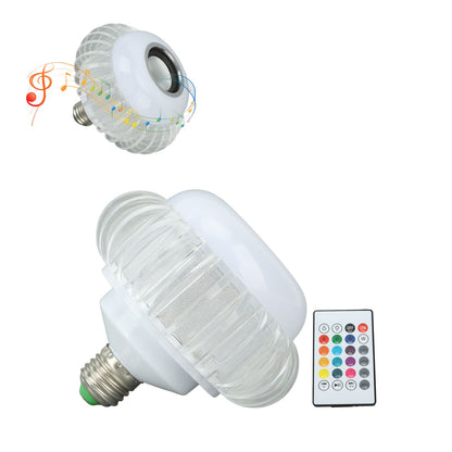 Smart LED Light Bulb Wireless Bluetooth Light Bulb Speaker E26 E27 RGB Color Changing Light Bulb With 24 Keys V1294-YM0521-3119230067811