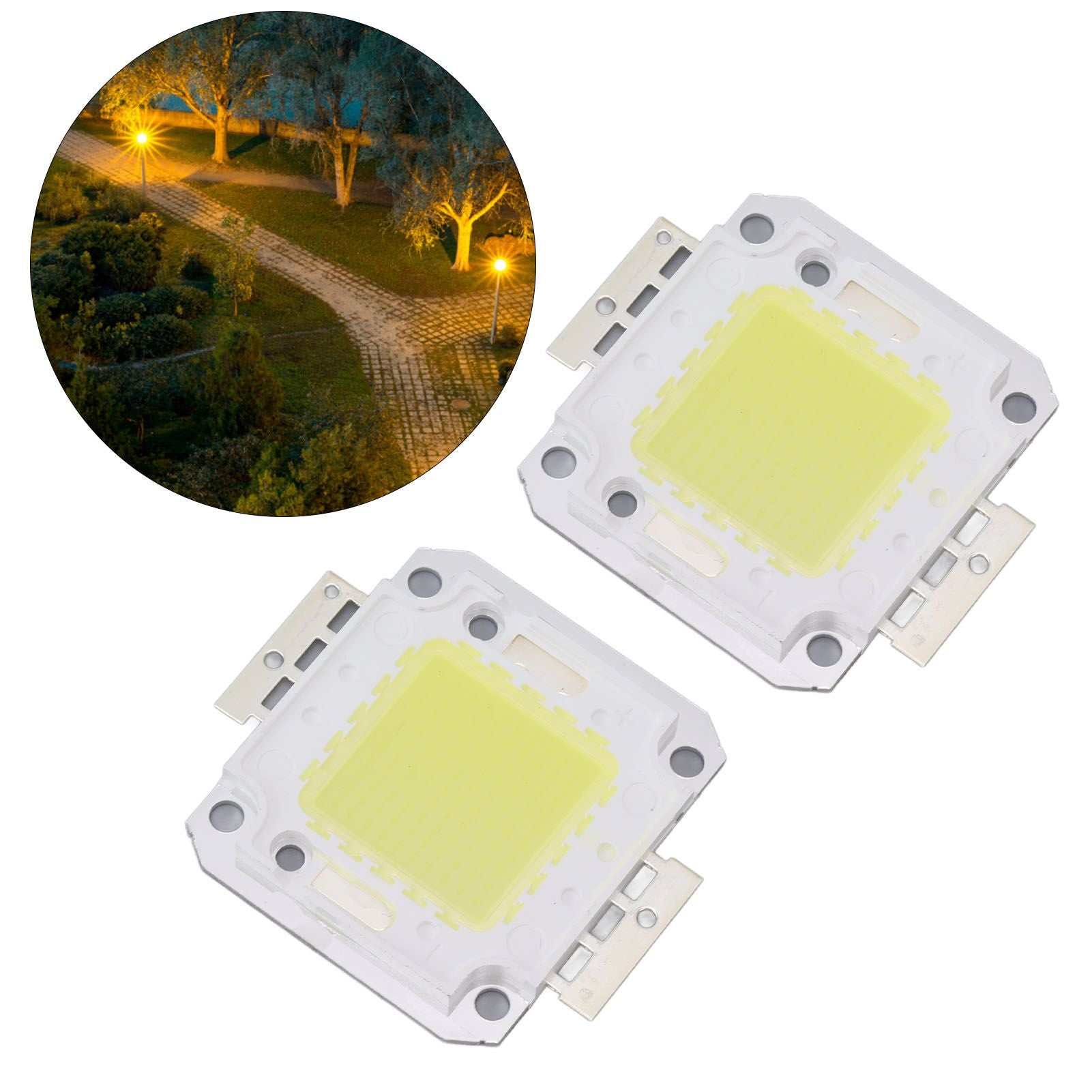 2 Pieces 100W COB LED Light Chip 9600LM 6000K LED Light Chip Beads for LED Casting Light 32-36V V1294-YM0521-3119230069111