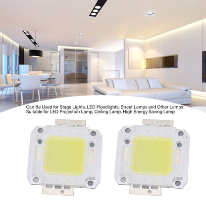 2 Pieces 100W COB LED Light Chip 9600LM 6000K LED Light Chip Beads for LED Casting Light 32-36V V1294-YM0521-3119230069111