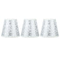 Cloth Lampshade Clip On Installation Modern Fabric Lamp Shades for E14 Bulb Chandelier Table Lamp 3pcs Silver V1294-YM0521-3119230069712
