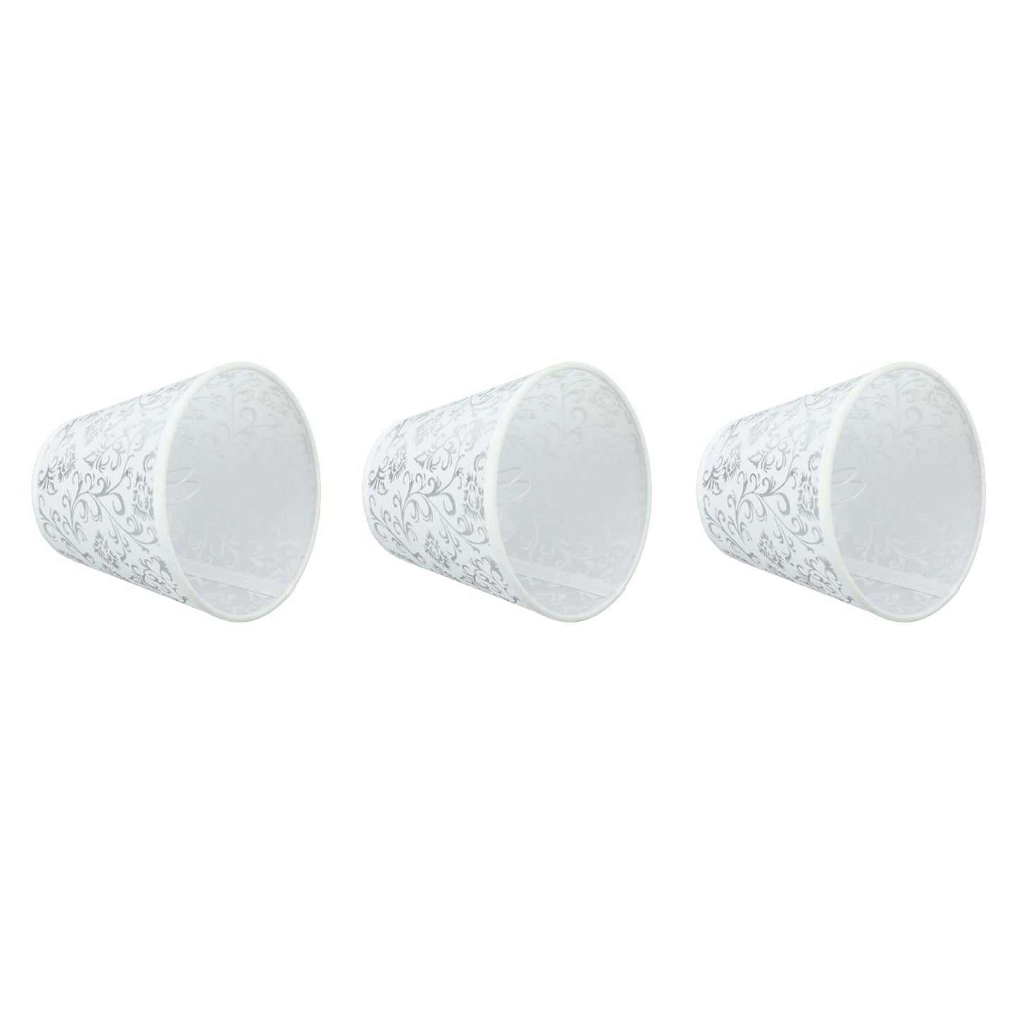 Cloth Lampshade Clip On Installation Modern Fabric Lamp Shades for E14 Bulb Chandelier Table Lamp 3pcs Silver V1294-YM0521-3119230069712