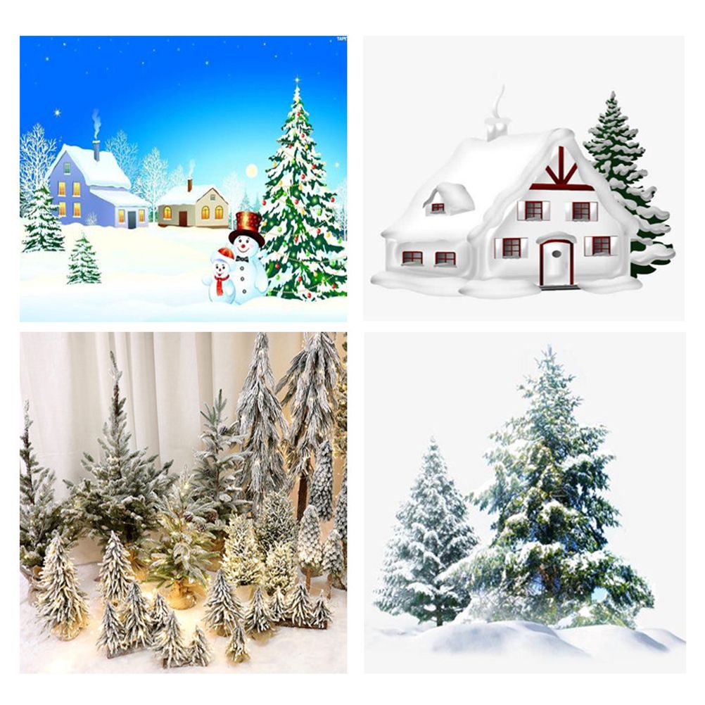 Christmas Snow Cover Blanket Artificial Cotton Blanket Decorations for Christmas Tree Skirt Tables Curtains V1294-YM0523-10316109