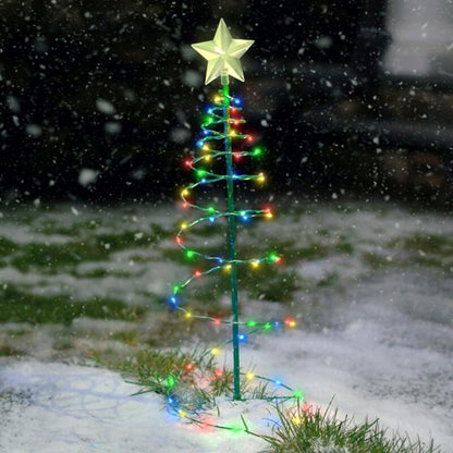 LED Christmas Tree Lights Christmas Tree Spiral String Lamps Xmas Decoration for Garden and Lawn V1294-YM0523-10316407