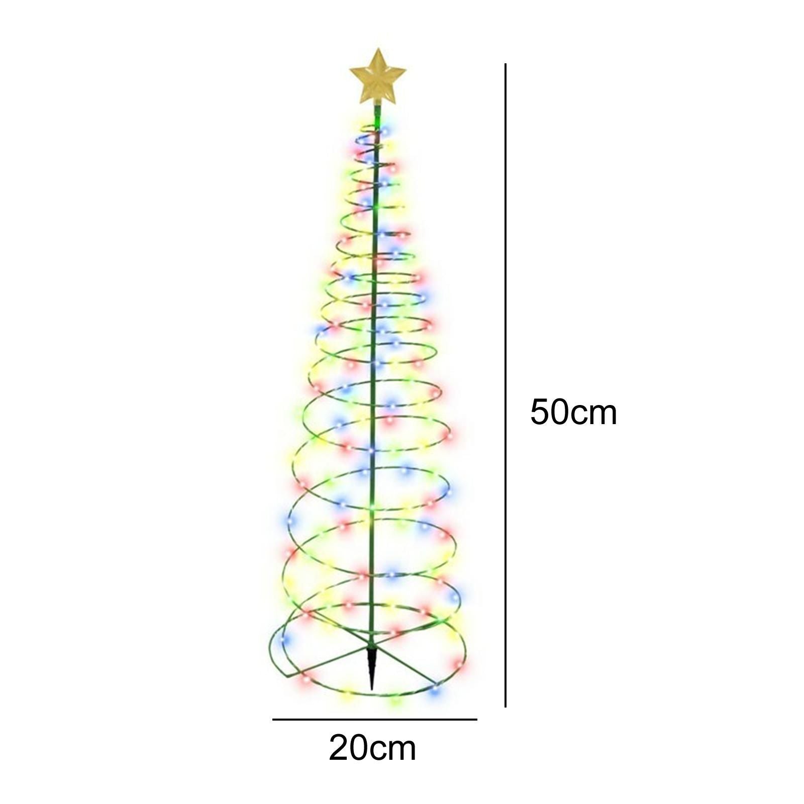 LED Christmas Tree Lights Christmas Tree Spiral String Lamps Xmas Decoration for Garden and Lawn V1294-YM0523-10316407