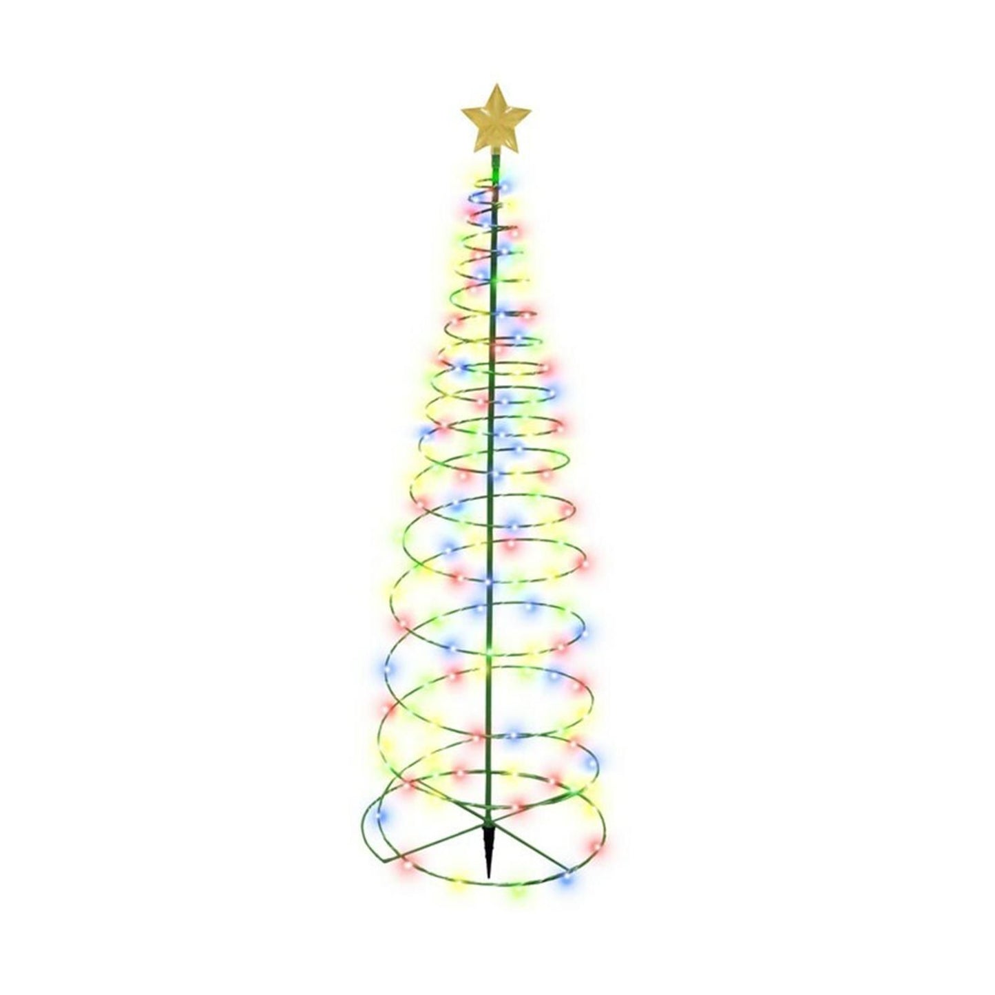 LED Christmas Tree Lights Christmas Tree Spiral String Lamps Xmas Decoration for Garden and Lawn V1294-YM0523-10316407