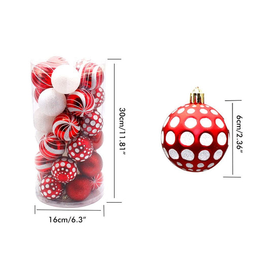 6cm Christmas Ball Ornaments 30 Pieces Of Shatter Proof Christmas Tree Ornaments for 2021 Xmas Holidays V1294-YM0523-10317018